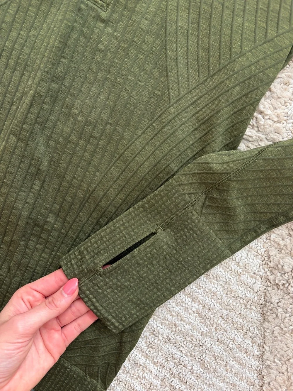 Lululemon Half-Zip Ribbed Qzip - Picture 3 of 5